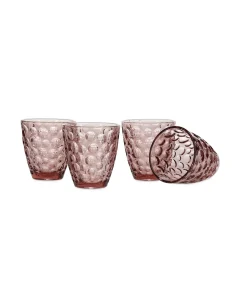 Glas 22cl roze Bubble - set/4