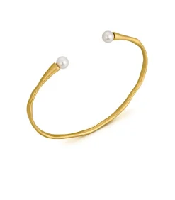 Gouden armband Eclat met witte parel