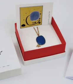 Gouden ketting Miró Jewelry blauw