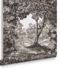 Graham & Brown Vliesbehang Bodenham Etching Charcoal