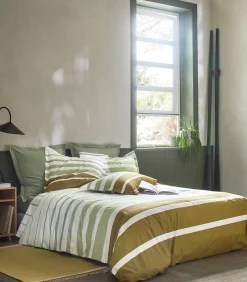 GRAND LARGE Kaki - Kussensloop Perkaal katoen