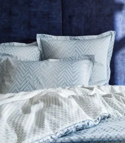 GRAVITY Bleu Céleste - Laken Satijn katoen