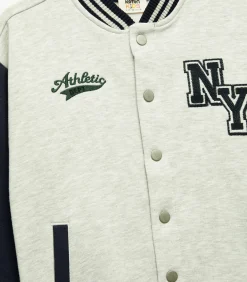 Grijs Bomberjack Lange Mouwen Jongens