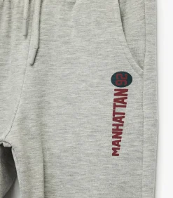 Grijze Jogger Broek Jongens Bedrukt