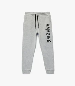 Grijze Joggingbroek Kinderen Met Print