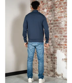 Half zip sweatshirt - dark airforce light ice bayleaf