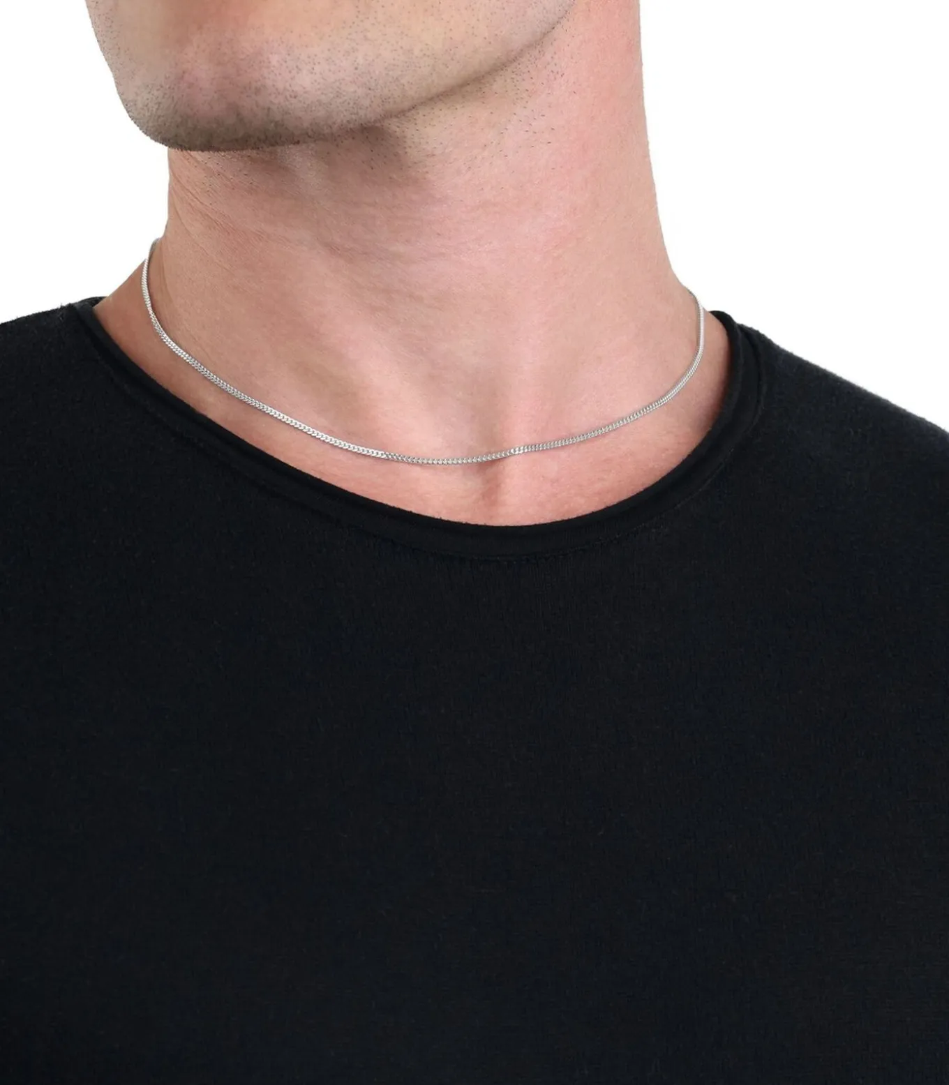 halsketting voor mannen en vrouwen, unisex, 925 Sterling zilver