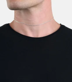 halsketting voor mannen en vrouwen, unisex, 925 Sterling zilver