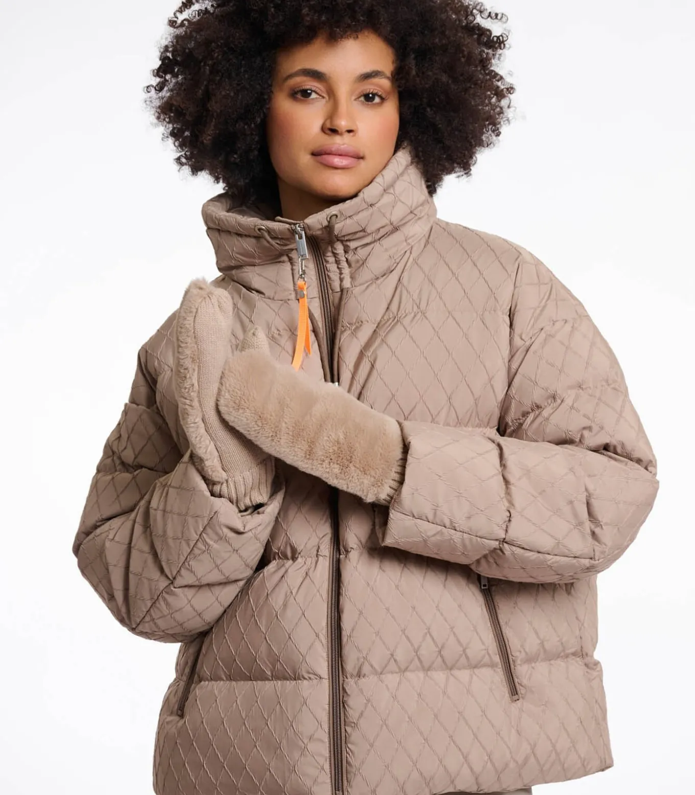 Handschoenen in imitatiebont Haver OS