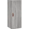 Hangkast 34,5x34x90 cm grijs sonoma eikenkleurig