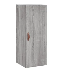 Hangkast 34,5x34x90 cm grijs sonoma eikenkleurig