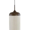 Hanglamp Dania - Bruin/Crème - Ø27.5x52cm