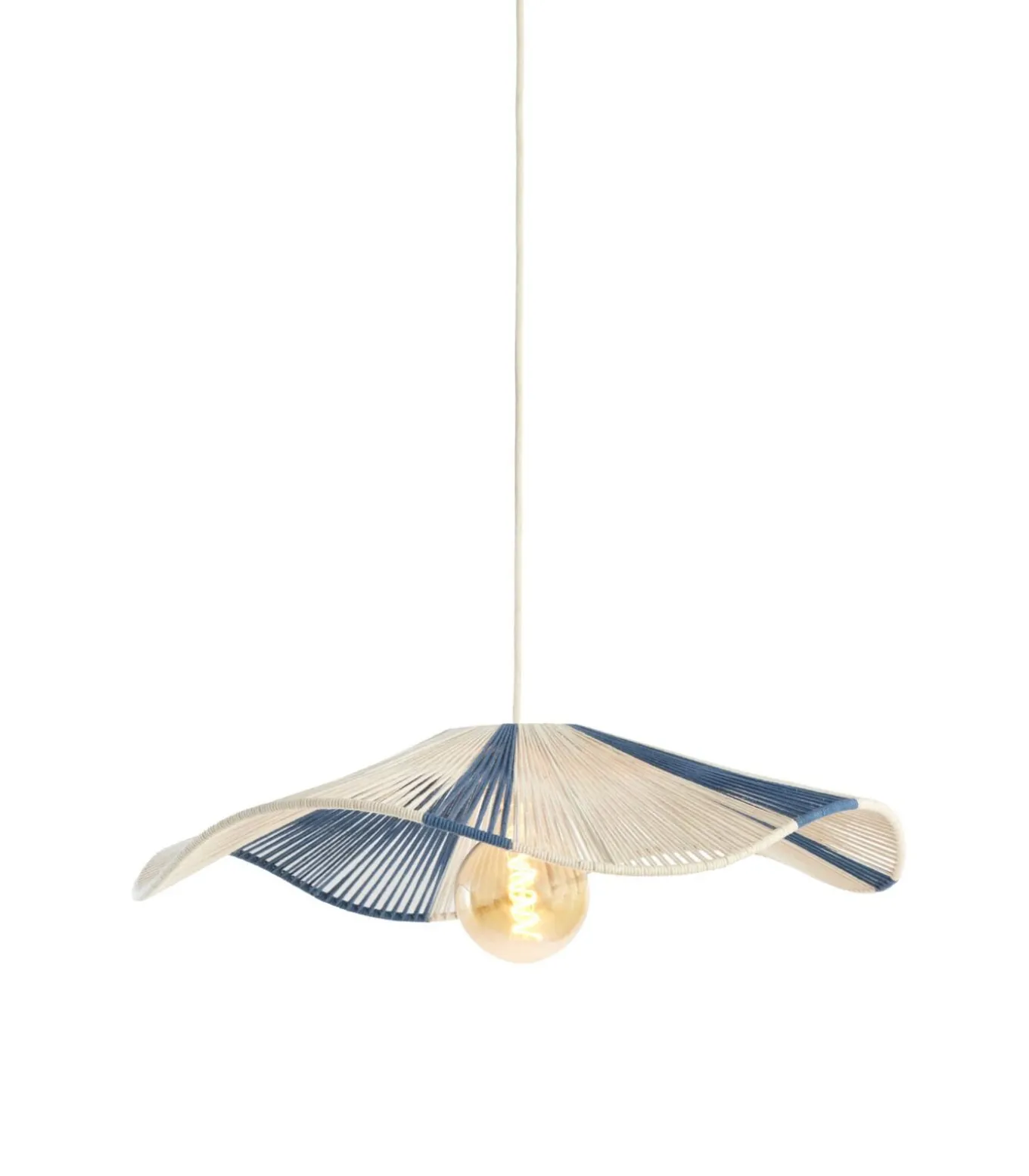 Hanglamp Rafa - Lichtblauw - Ø70cm