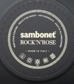 Hapjespan Rock 'n' Rose - Zwart - ø 28 cm / 3.6 liter - standaard anti-aanbaklaag
