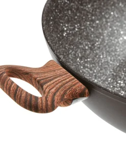 Hapjespan Rock 'n' Rose - Zwart - ø 28 cm / 3.6 liter - standaard anti-aanbaklaag