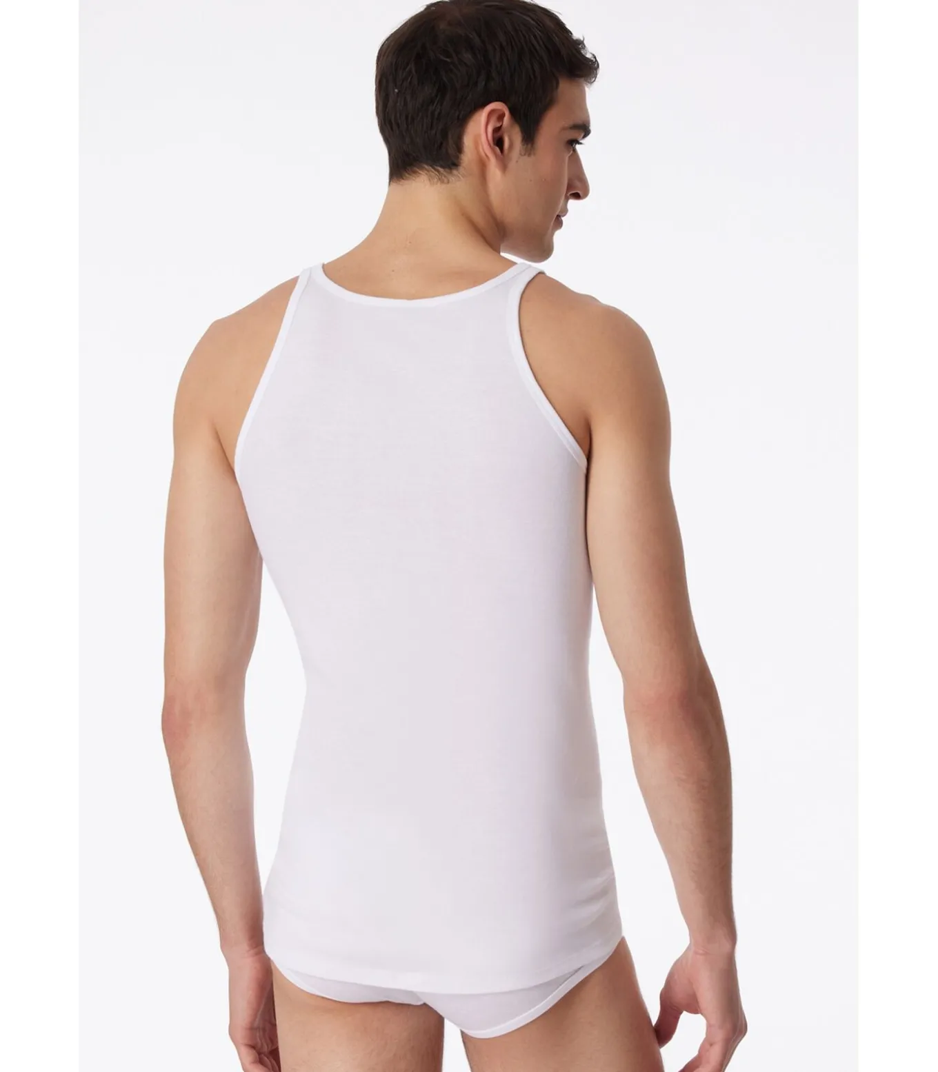 Heren Singlet Onderhemd Wit