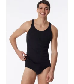 Heren Singlet Onderhemd Zwart