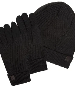 Herenhandschoenen Gerecycled ribgebreid