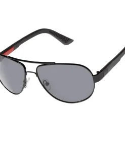 Herenzonnebril Zwart metalen montuur
