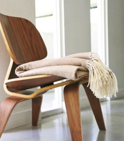 HIMALAYA crème - Plaid Kasjmier