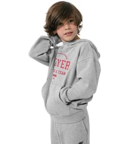 HJZ22 JBLM006 - Trui met kap - Lightgrijs