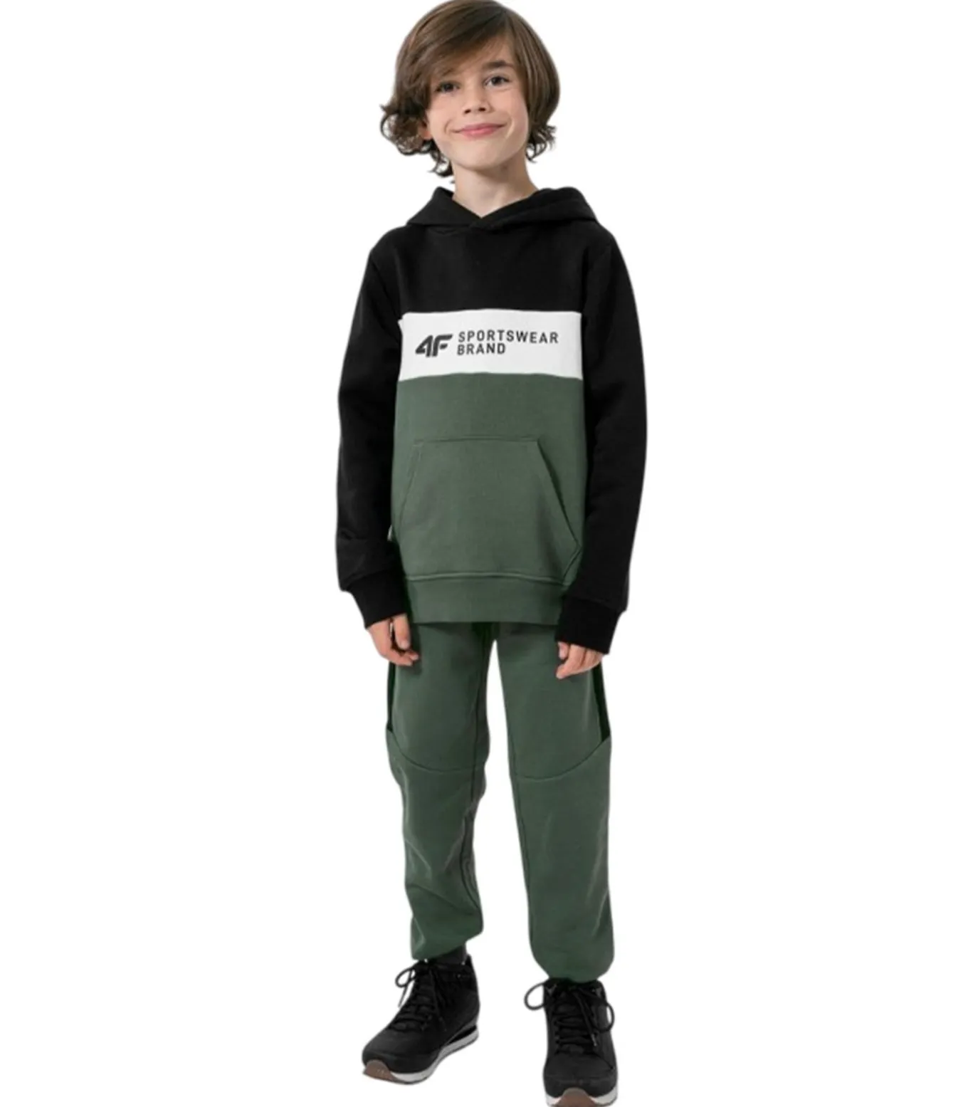 HJZ22 JBLM003 46S - Trui met kap - Zwart