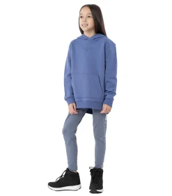 HJZ22JBLD003 32S - Trui met kap - Blauw