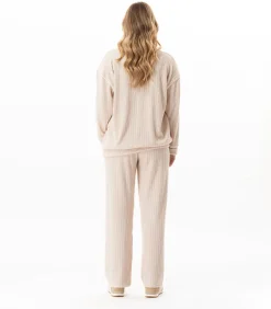 Homewear-set van gebreide stof SHETLAND 124