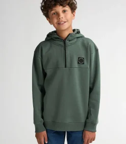 Hoodie Met Rits Redwood