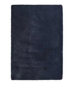 Hoogpolig vloerkleed NAVARRA 200x290 cm polyester marineblauw