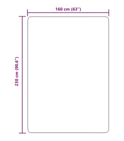 Hoogpolig vloerkleed NAVARRA 160x230 cm polyester crèmekleurig