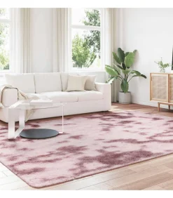 Hoogpolig vloerkleed NAVARRA 240x340 cm polyester stoffig roze