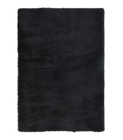 Hoogpolig vloerkleed NAVARRA 200x290 cm polyester zwart