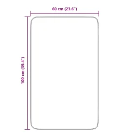 Hoogpolig vloerkleed NAVARRA 60x100 cm polyester crèmekleurig