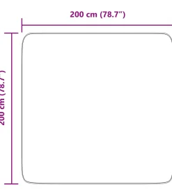 Hoogpolig vloerkleed NAVARRA 200x200 cm polyester beige