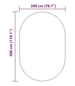 Hoogpolig vloerkleed NAVARRA 300x200 cm polyester zilvergrijs