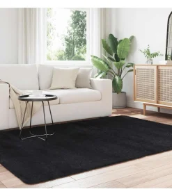Hoogpolig vloerkleed NAVARRA 160x230 cm polyester zwart