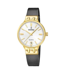 Horloge Mademoiselle Gold - Dark Silver