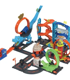 Hot Wheels racebaan City Transforming Race Tower speelgoedset