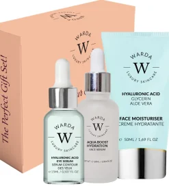 HUIDHYDRATATIE BOOST HYALURONZUUR BEVOCHTIGINGSCRÈME 50ml + HUIDHYDRATATIE BOOST HYALURONZUUR OOGSERUM 15ml + Aqua boost Hydraterend gezichtsserum 30ml