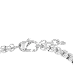 Identiteitsarmband voor mannen, roestvrij staal