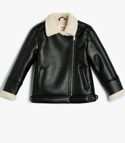 Imitatieleer Normale lengte Jasje