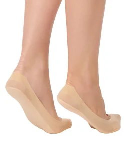 Invisible Set x2 paar ballerina's voetbeschermers huid