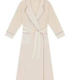 Jacquard badjas van microfleece en viscose GABRIELLE 660