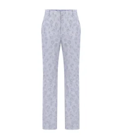 Jacquardbroek met reliëf