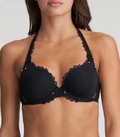 JANE zwart voorgevormde bh - hartvorm