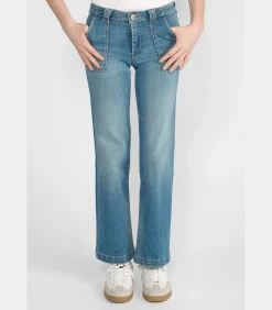 Jeans flare pulp slim hoge taille, lengte 34