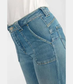 Jeans flare pulp slim hoge taille, lengte 34