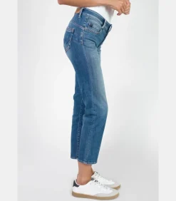 Jeans push-up recht hoge taille PULP, 7/8