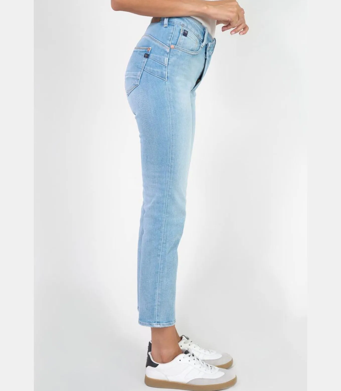 Jeans push-up regular hoge taille PULP, 7/8